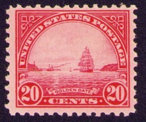 1923 Sc 567 20¢ U  MNH  Golden Gate VF