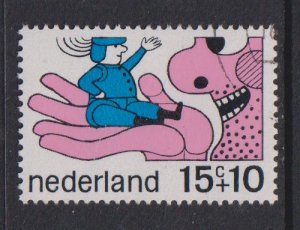 Netherlands  #B440  cancelled  1968 fairy tale characters 15c