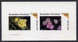 Eynhallow 1982 Roses imperf  set of 2 values (40p & 6...