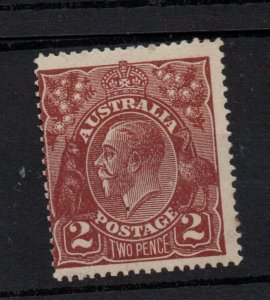 Australia KGV 2D Brown SG78 Mint LHM WS34247