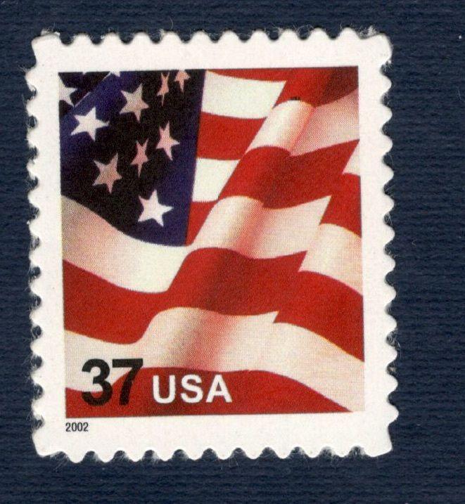 3630 Flag US Single With Microprinted USA Mint/nh FREE SHIPPING