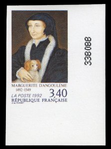 France, 1950-Present #2285 (YT 2746) Cat€20, 1992 Marguerite D'Angouleme, i...