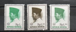 Indonesia 680-682 MNH