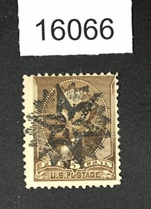 MOMEN: US STAMPS # 205 FANCY STAR USED LOT #16066