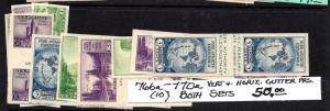 752,753,756-765,766a-770a Mint,OG,NH...C/L Blocks,Gutter Pairs,Line Pairs