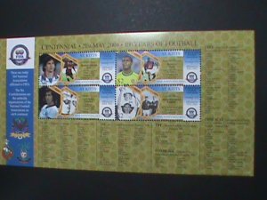 ST.KITTS 2004-SC#602 CENTENARY OF FOOT BALL MNH S/S SHEET-VERY FINE VERY FINE