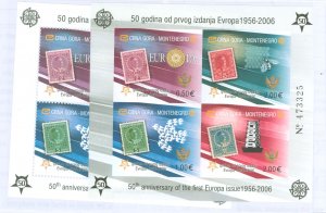 Montenegro #129E Mint (NH) Souvenir Sheet (Europa)