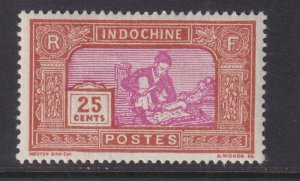 FRENCH INDO CHINA, 1927 Pictorial 25c. Magenta & Red Brown, lhm.
