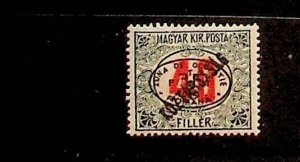 HUNGARY - ROMANIAN OCCUPATION Sc 2NJ15 LH ISSUE OF 1919 - OVERPRINT ON 40f