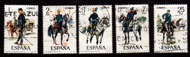 Spain - #2051 -2055 Uniform Type set/5 - Used