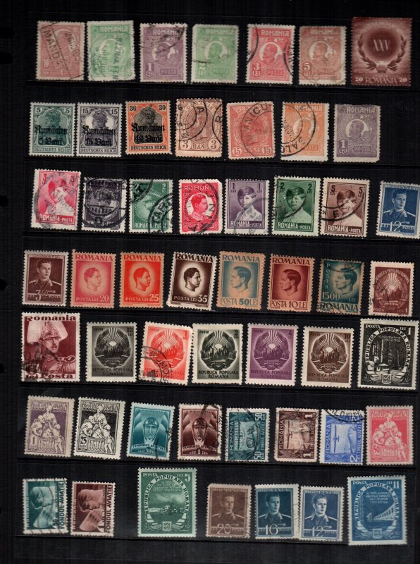 Romania  49  diff used and mint lot collection