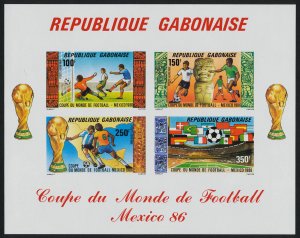 Gabon C281a imperf MNH World Cup Soccer, Sports, Football