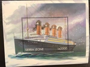 Sierra Leone- 1998 Titanic Stamp- Souvenir Sheet scott #2123