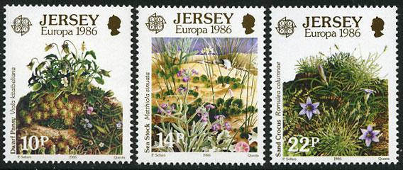 Great Britain-Jersey 396-8 MNH - Europa 1986