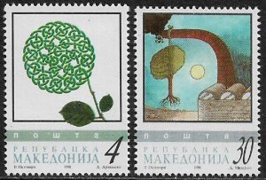 Macedonia #127-8 MNH Set - Ecology Day