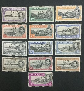 MOMEN: ASCENSION SG #38bs-47as 1938 SPECIMEN UNUSED LOT #191481-235