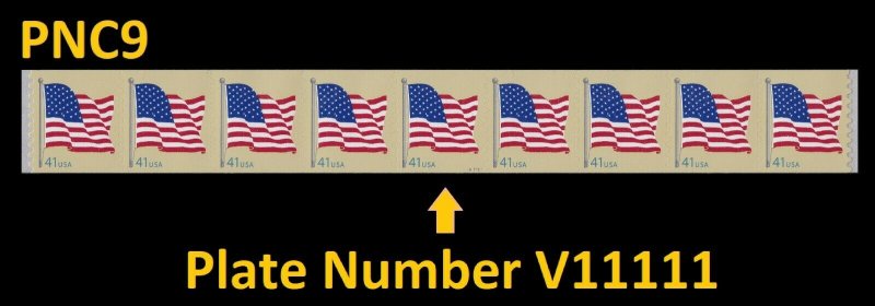 US 4188 Flag 41c PNC9 AVR V11111 MNH 2007