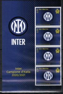 2021 San Marino, Inter Figured Corner Block # 254 - MNH**