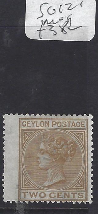 CEYLON  (P3011B)  QV  2C  SG 121   WING MARG  MOG