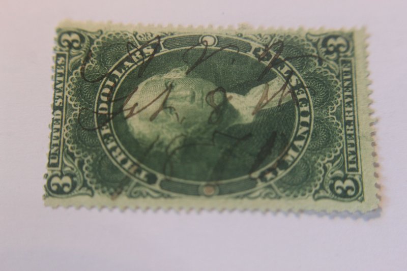 US REVENUE R86c USED PEN CANCEL