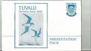 Tuvalu set of Official Bird stamps with Governor General Autogaph
