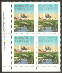 CANADA Sc# 1484 MNH FVF 4-Block Toronto