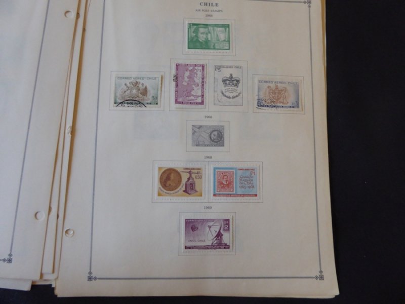 Chile 1949-1980 Mint/Used Stamp Collection on Album Pages