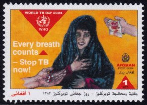 ✔️ AFGHANISTAN 2004 - INT. TUBERCELOSIS DAY - Sc. 1425 / A559 MNH [4AF12] RARE!