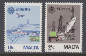 Malta 718-9 Europa Transportation mnh