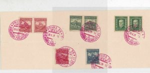 Czechoslovakia 1928  Prague Souvenir Stamps Cancels Card Ref 23853