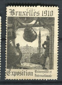 BELGIUM; 1910 early classic Bruxelles Expo issue fine Mint hinged value