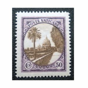 VATICAN CITY STAMP. SCOTT # 25. YEAR 1933. UNUSED