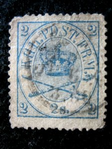 DENMARK - SCOTT# 11 - USED - CAT VAL $35.00