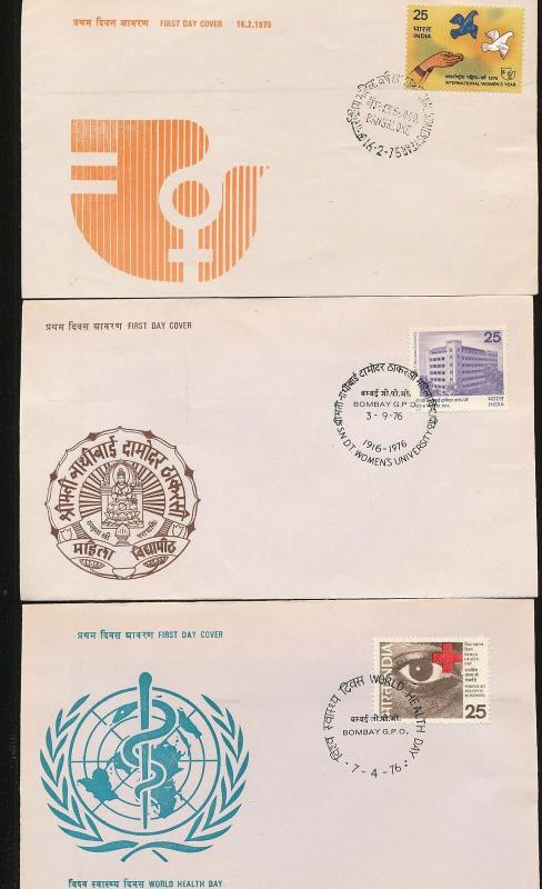 INDIA 1970s FDC Covers Mixture (Appx 27 Items) Ac1029