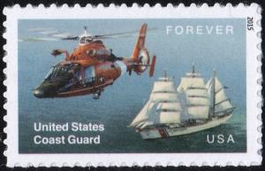 SC#5008 (49¢) U.S. Coast Guard Single (2015) SA