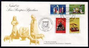 Brazil 1769-1772 Christmas U/A FDC