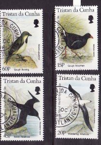 Tristan da Cunha-Sc#584-7- id8-used set-Birds-1996-