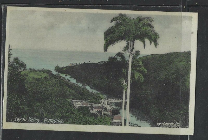 DOMINICA  COVER (P1902B)  COLORED PPC UNUSED  #1