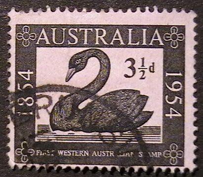Australia - 274 - Swan. Western Australia’s first postage stamp, cent.