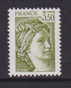 France  #1669  MNH  1981   Sabine  3.50fr