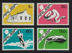 Aruba House Snake Water ski Tree Definitives 1st issue 1986 MNH SG#5=19