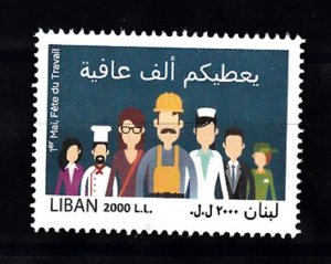 LEBANON- LIBAN MNH SC# 740 LABOR DAY MAY1st. STAMP