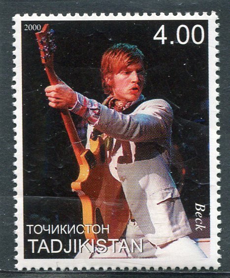 Tajikistan 2000 BECK American Musician 1 value Perforated Mint (NH)