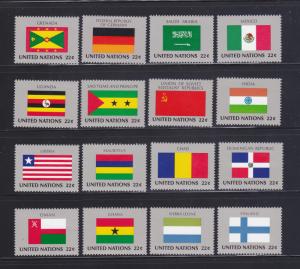 UN New York 450-465 Set MNH Flags