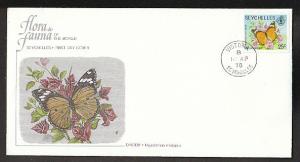 Seychelles Butterfly 1978 U/A FDC  BIN 6