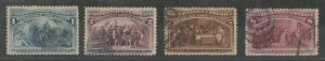 United States #230-231/234/236 Used Single