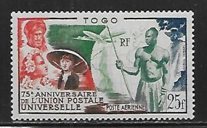 Togo C18 1949 75th UPU single MNH