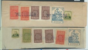 82176 - SPAIN - POSTAL HISTORY - Guerra Civil - LOT of CATALAN revenue stamps +