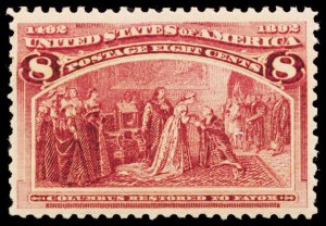 U.S. COLUMBIAN ISSUE 236  Mint (ID # 100304)