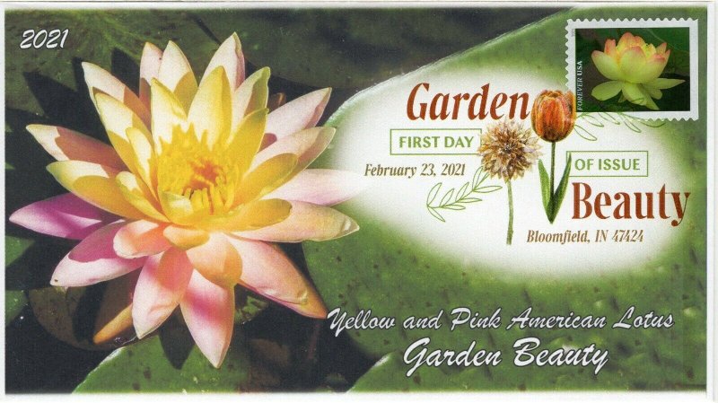 21-070, 2021,Garden Beauty, First Day Cover, Digital Color Postmark, SC 5567,